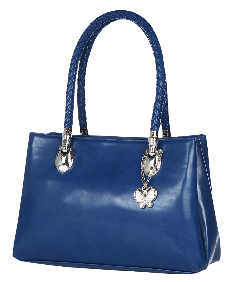 blue transparent bag