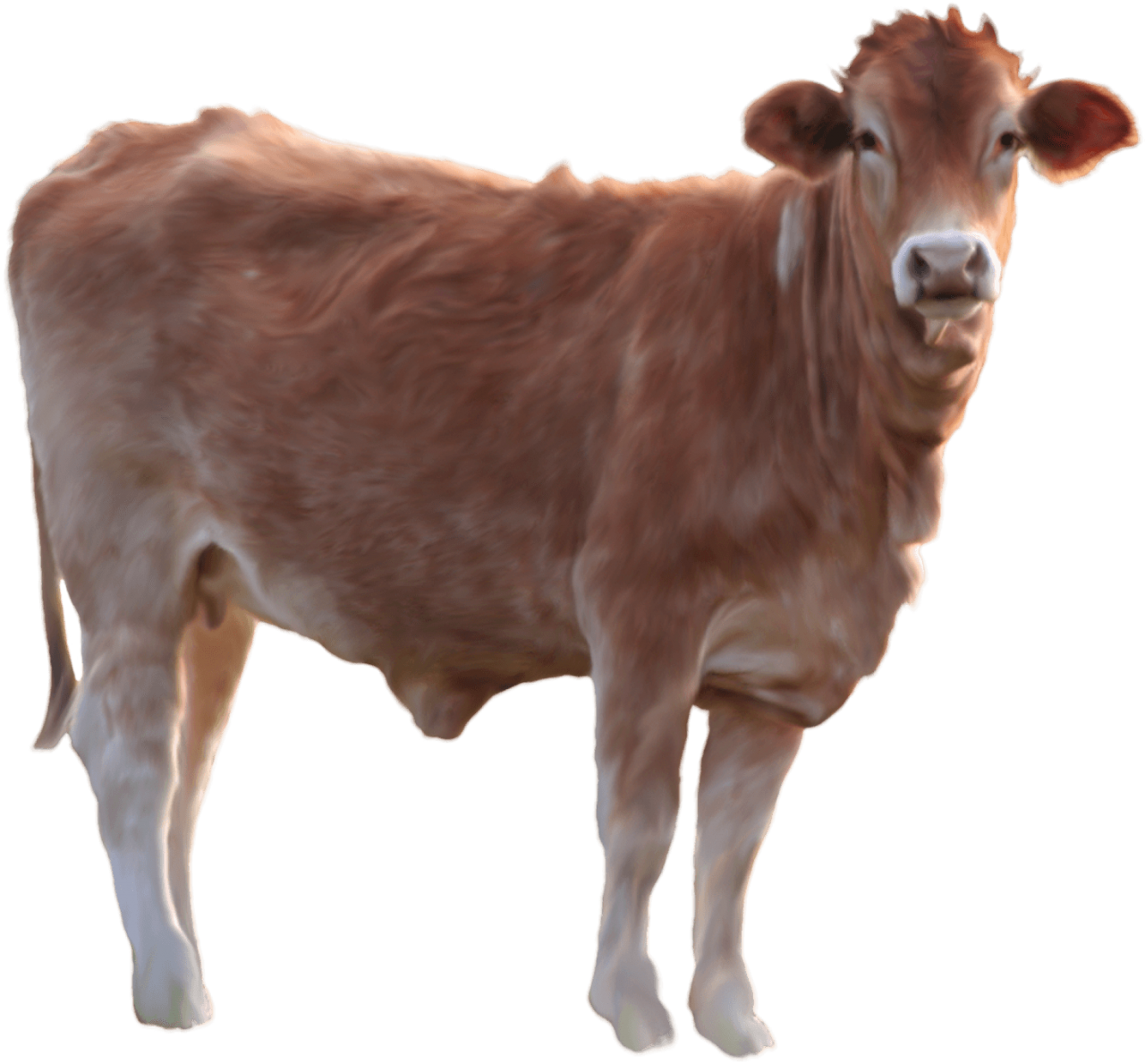 Brown Cow Standing PNG Image - PurePNG | Free transparent CC0 PNG Image ...