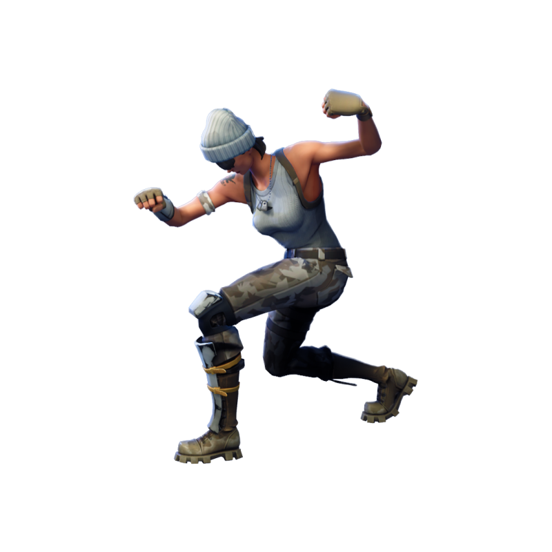 Fortnite Skin Holding Gun PNG