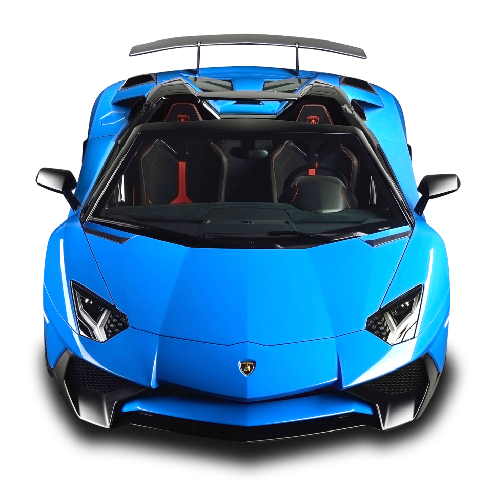 Lamborghini Aventador Sv Roadster Blue Car Png Image Purepng Free
