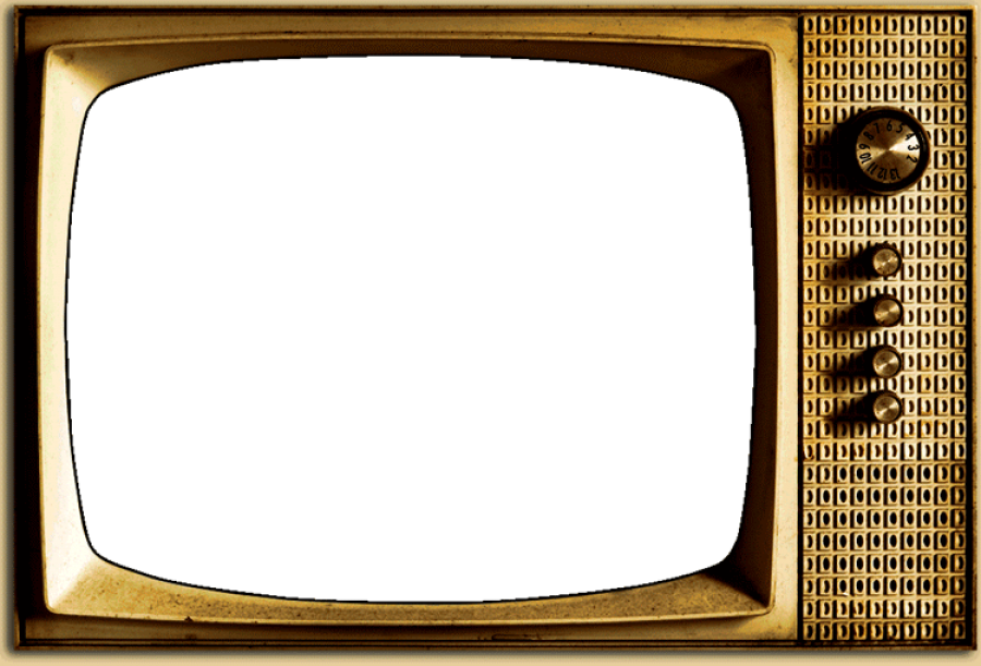 Old TV Frame PNG