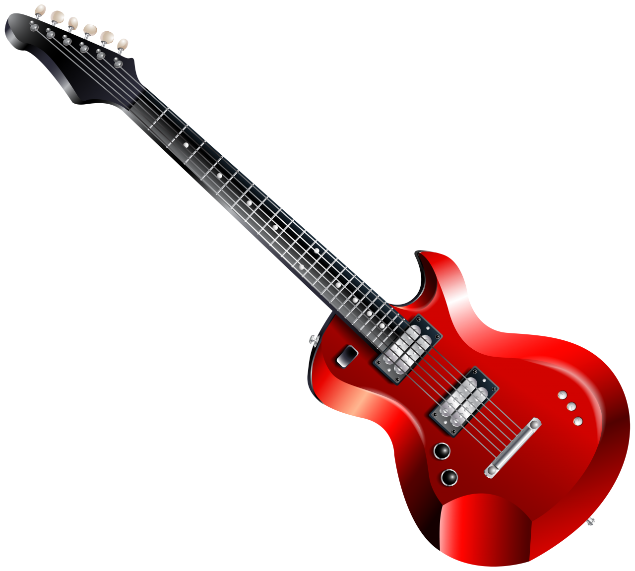 Red Electric Guitar Clipart, Transparent PNG Clipart Images Free