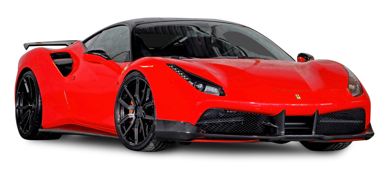 Red Ferrari 488 Gtb Car Png Image Purepng Free