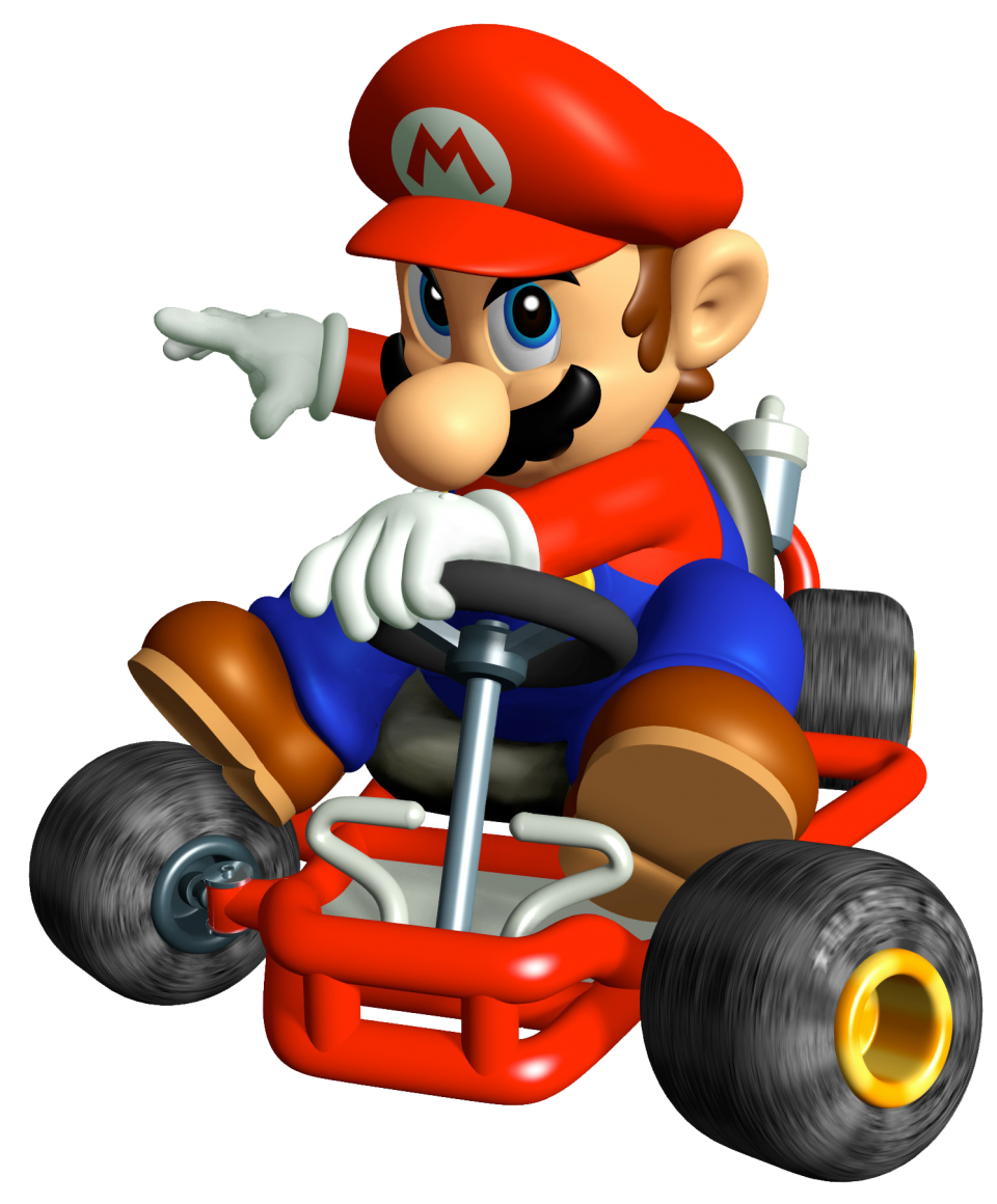 Super Mario On Kart PNG Image - PurePNG | Free transparent CC0 PNG ...