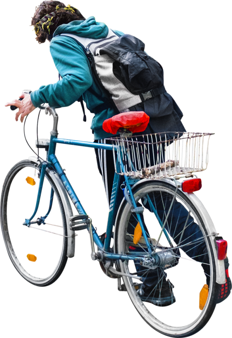 Walking With His Bike PNG Image - PurePNG | Free transparent CC0 PNG
