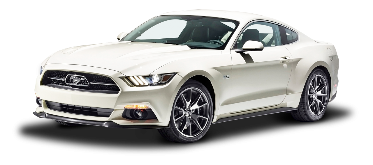 White Ford Mustang GT Fastback Car PNG Image - PurePNG | Free ...