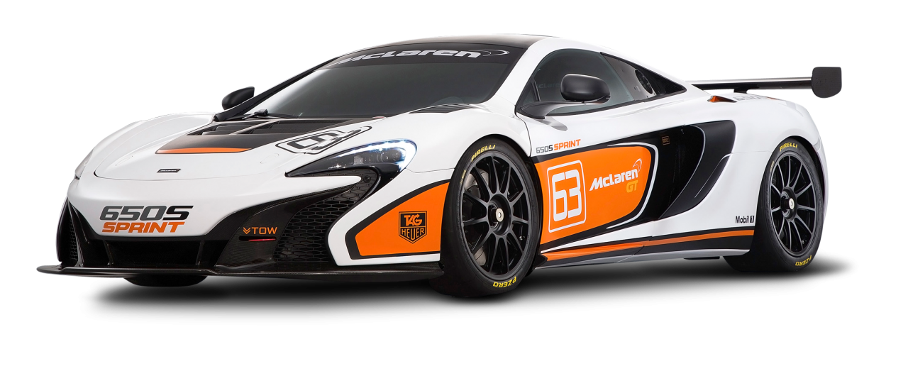 White McLaren 650S Sprint Car PNG Image - PurePNG | Free transparent ...