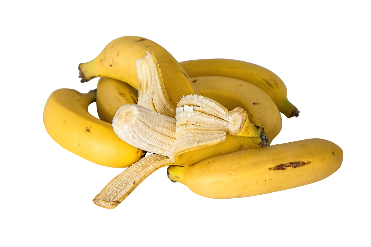 Unpeeled and Peeled Bananas PNG Image - PurePNG | Free transparent CC0