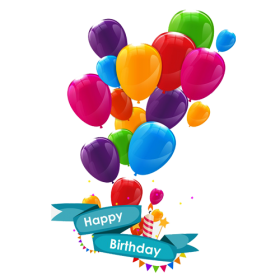 Happy Birthday Balloons PNG