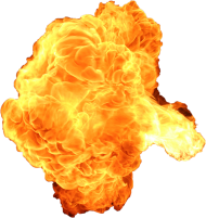 Giant Hot Firebomb Explosion PNG
