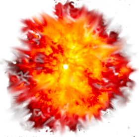 Burning Hot Fire Explosion  PNG