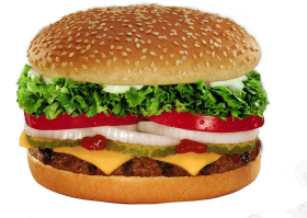 Burger King Whopper with Cheese PNG