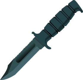 Cartoonish Bowie Knife PNG