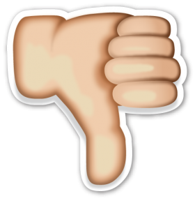 Dislike Thumb Emoticon PNG
