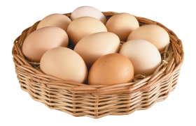 Eggs in Basket PNG
