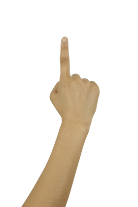 Finger Pointing Upward PNG