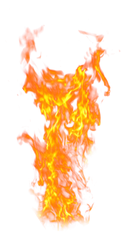 Bright Big Fire Flame PNG