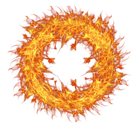 Fire Flame Circle PNG