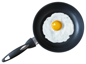 Fried Egg in Pan PNG