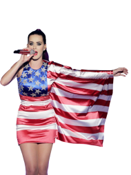 Katy Perry American Flag PNG