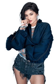 Kylie Jenner Blue Shirt PNG