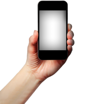 Mobile in Hand PNG