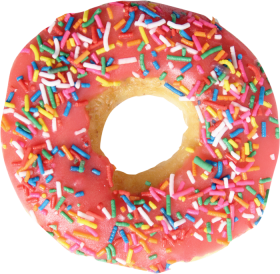 Pink Creamy Donut PNG