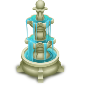 3 Stage Fountain PNG