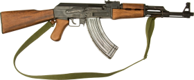 Ak 47 with wooden grip PNG