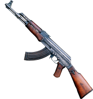 AK 47 with wooden Grip PNG