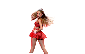 Ariana Grande dancing on stage PNG