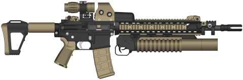 Assault Rifle Clipart PNG