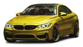Austin Yellow BMW M4 Car PNG