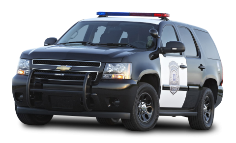 Black Chevy Tahoe Police SUV PPV Car PNG