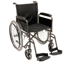 Black Wheelchair PNG