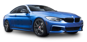 Blue BMW 4 Series Car PNG
