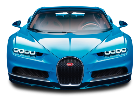 Blue Bugatti Chiron Car PNG