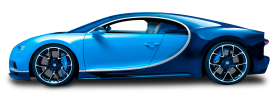 Blue Bugatti Chiron Car PNG