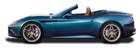 Blue Ferrari California T Car PNG
