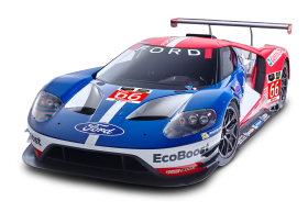Blue Ford GT Race Car PNG