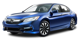 Blue Honda Accord Hybrid Car PNG