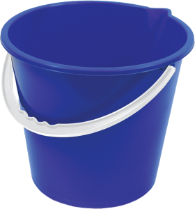 Blue PLastic Bucket PNG