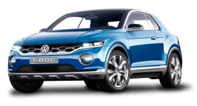 Blue Volkswagen T Roc Car PNG