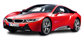 BMW i8 Protonic Red Car PNG