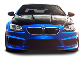 BMW M6 Blue Car PNG