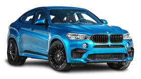 BMW X6 Blue Car PNG