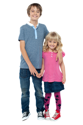 Boy and Girl PNG