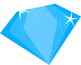 Brilliant Blue Diamond PNG