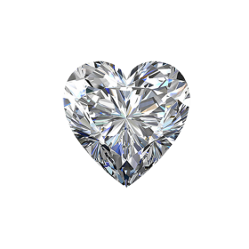 Brilliant Diamond Love Shaped PNG