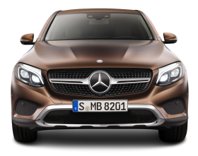 Brown Mercedes Benz GLE Coupe Front View Car PNG
